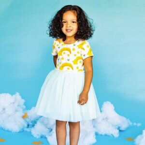 Taylor Joelle Shooting Star Wish Bear Tulle Dress Care Bears Girls Size 8